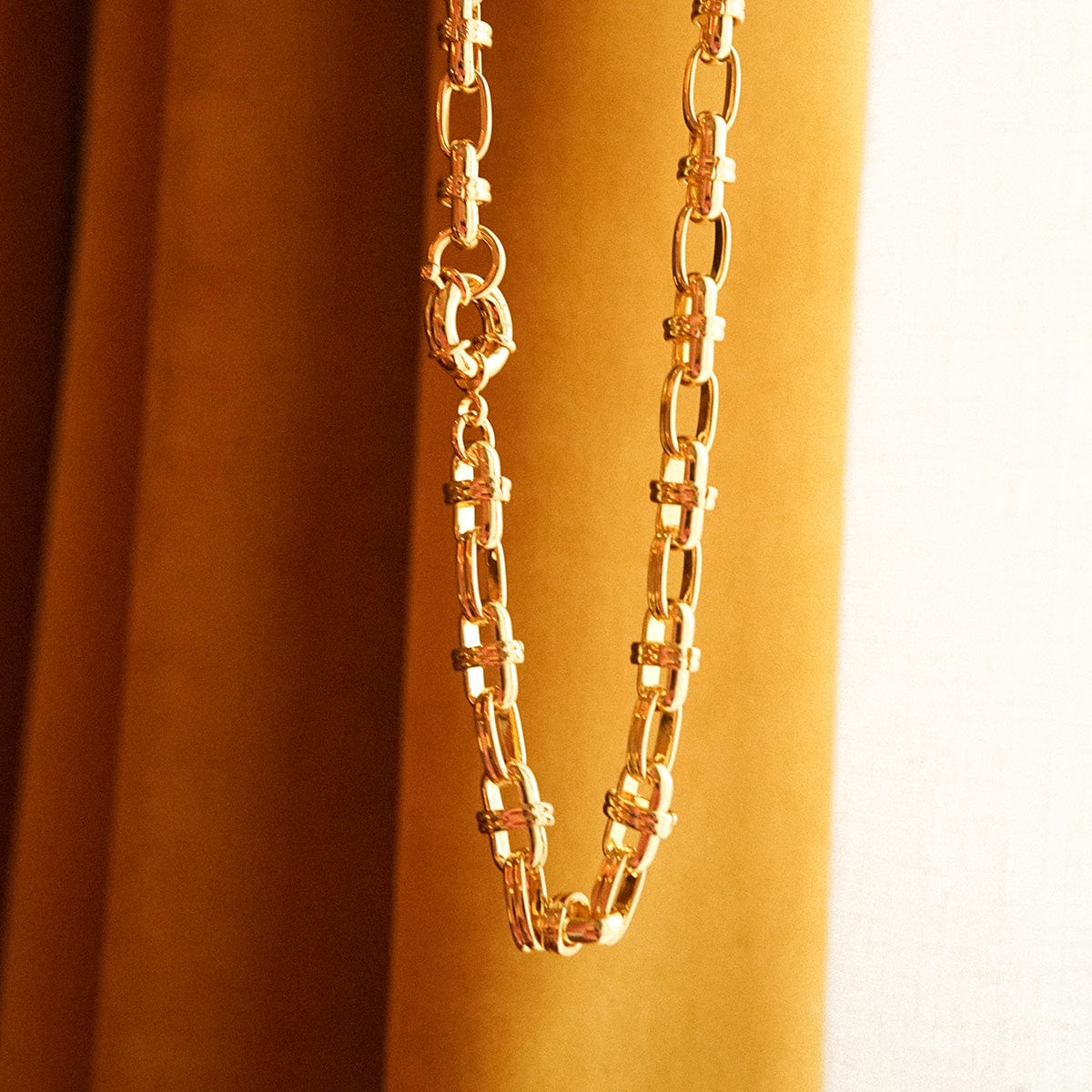 Polly Lock Chain Layering Set 18ct Gold Plate