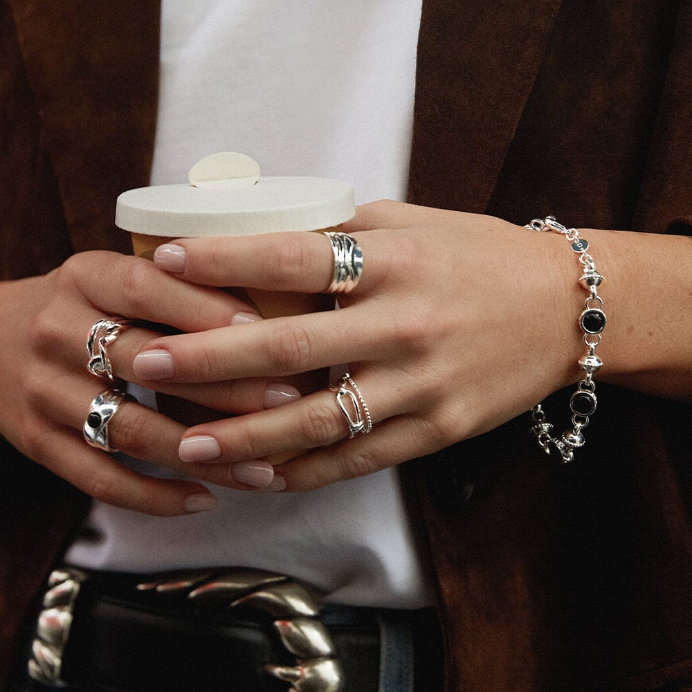 Polly Knot Band Ring Sterling Silver