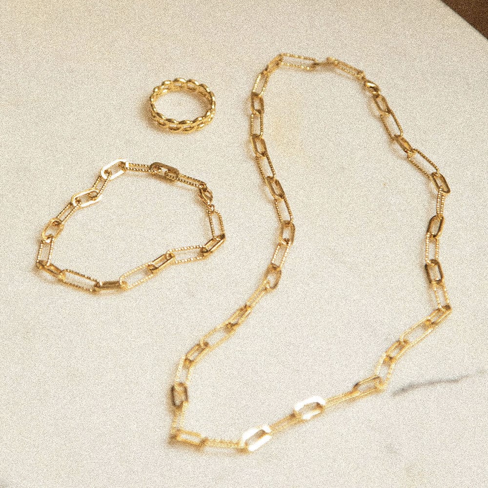 Polly Paper Clip Layering Set 18ct Gold Plate