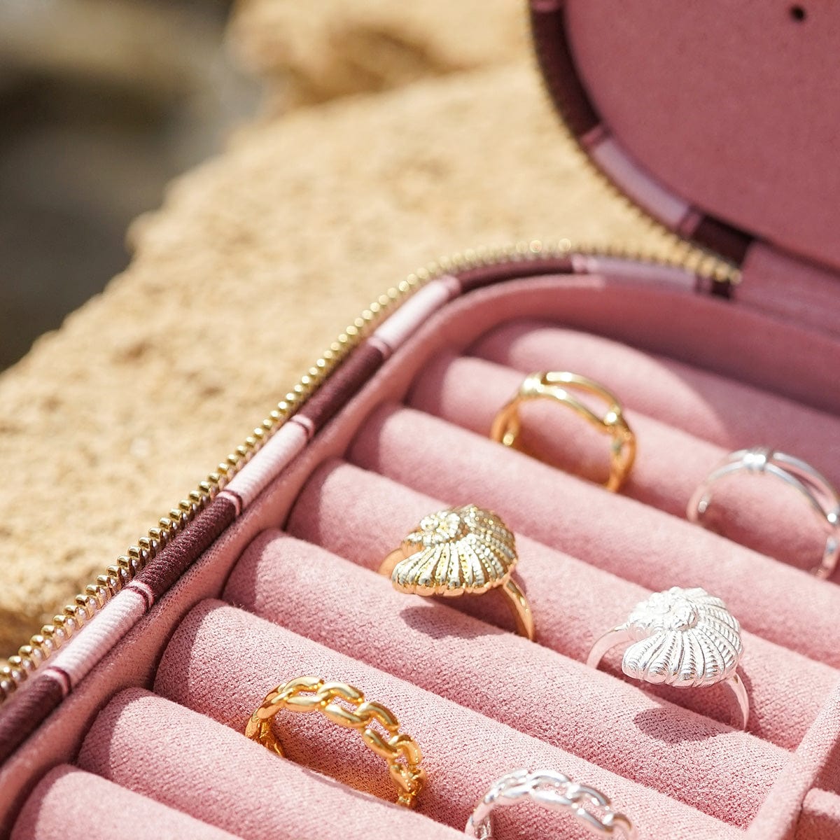 Polly Shell Ring 18ct Gold Plate