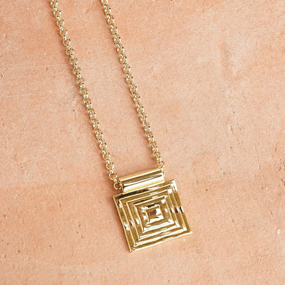 Strata Triple Drop Earrings & Necklace Set 18ct Gold Plate