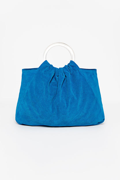 RLH3480 - Suede Acrylic Ring Bag