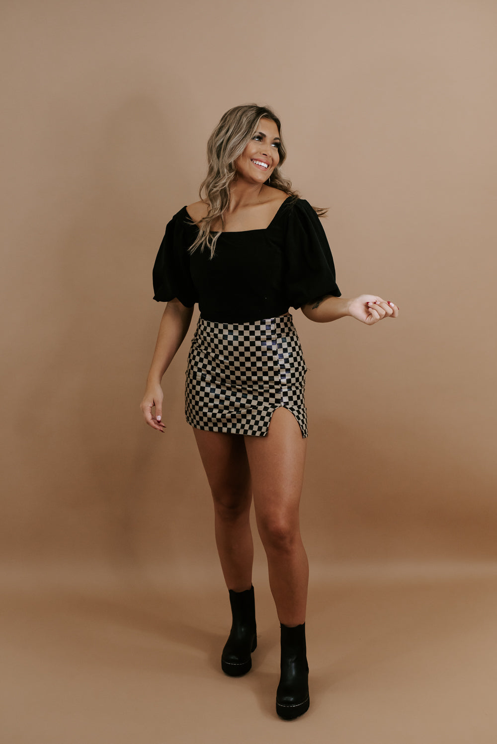 The Latest Corduroy Crop Top, Black