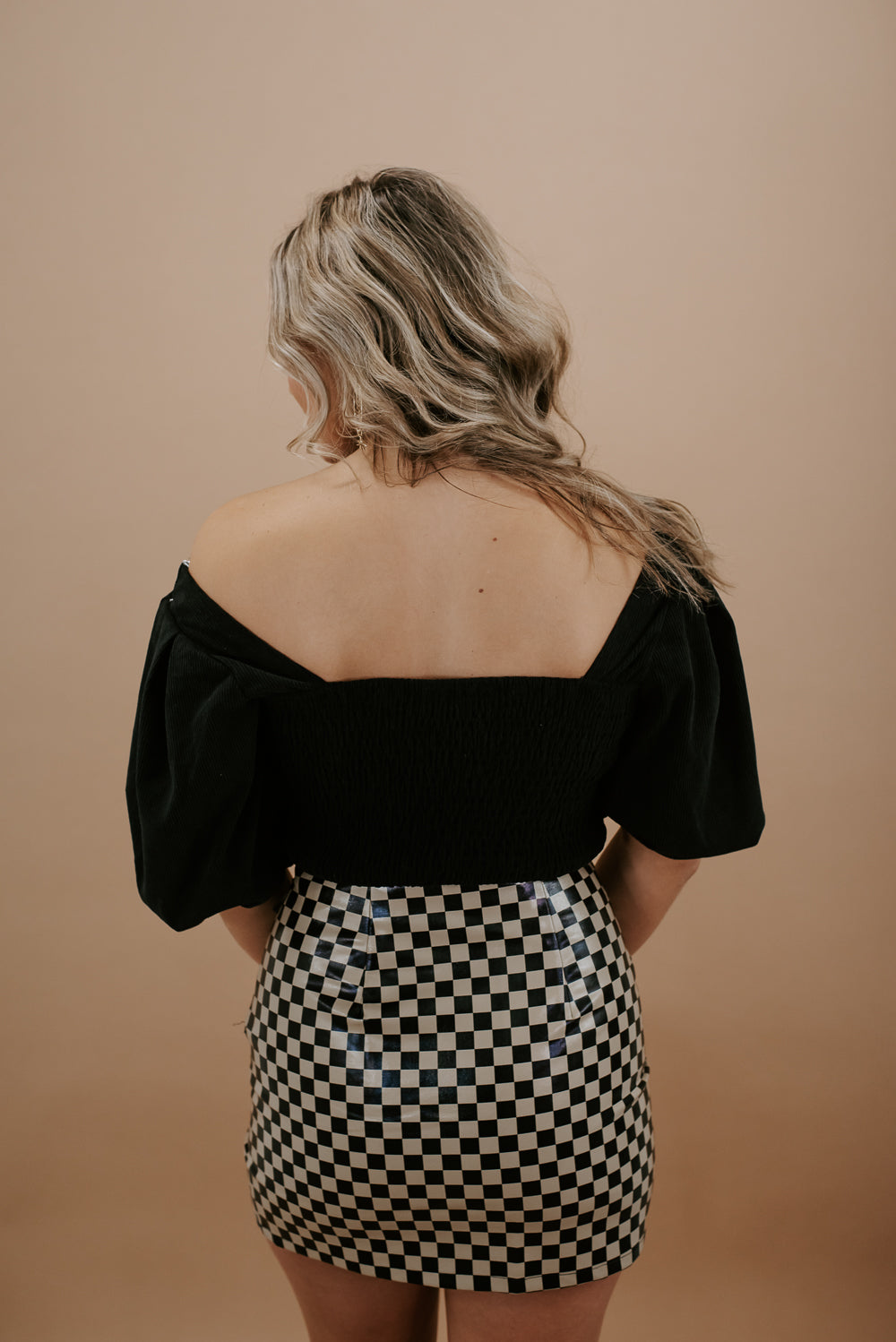 The Latest Corduroy Crop Top, Black