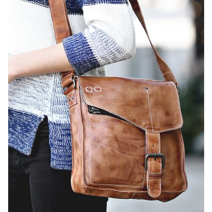 Venice Beach Crossbody, Tan Rustic