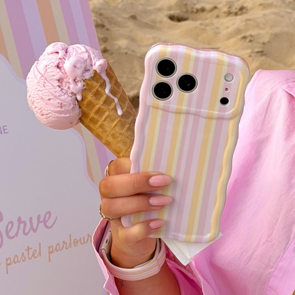 Wavy Phone Case - Pastel Stripes