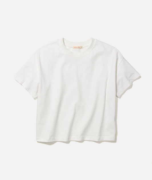 Women's Luxe Jersey Crew Tee in Bright White