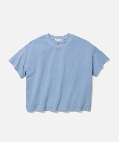 Women's Luxe Jersey Crew Tee in Coastal Blue