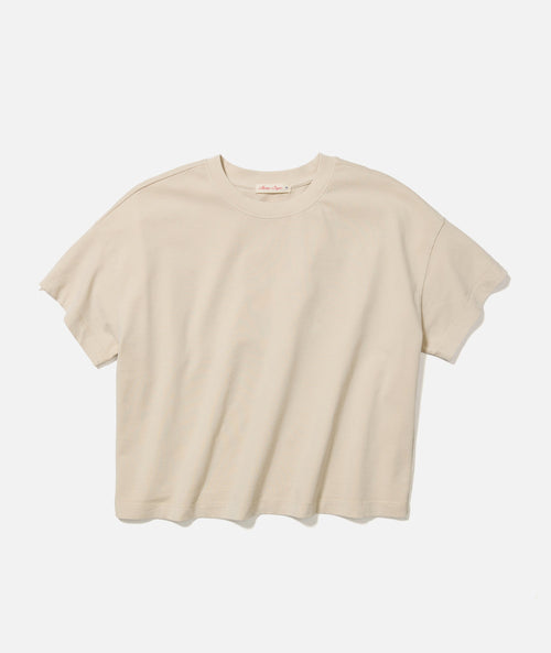Women's Luxe Jersey Crew Tee in Whitecap