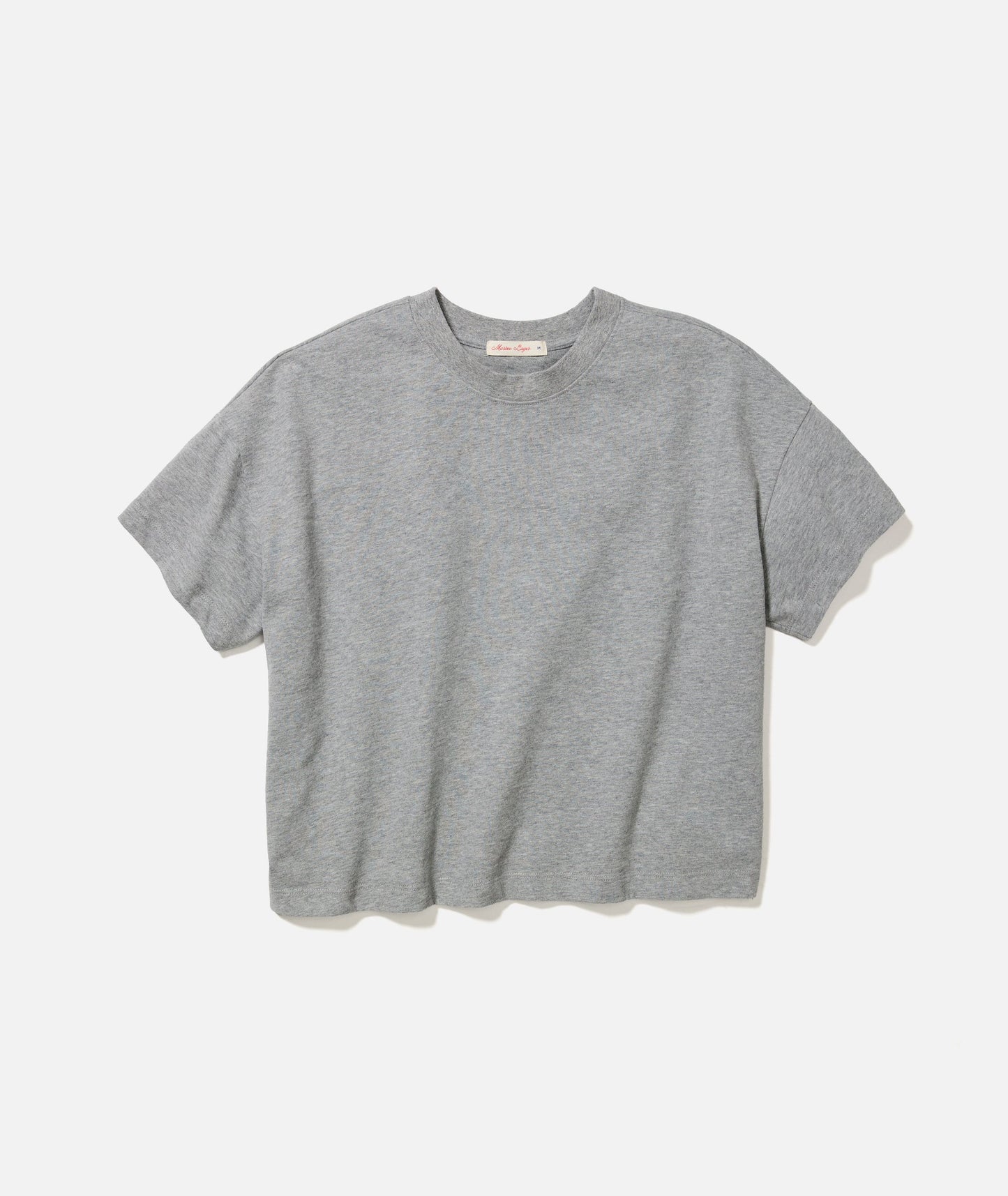Women's Luxe Jersey Crew Tee in Heather Grey
